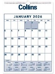 2026 Diaries: 2026 Collins Wall Calendar One Month to View 295x422mm - 441049