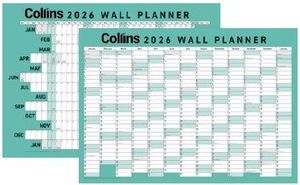 45361 - 2026 Collins A2 Wall Planner, Unlaminated - 438175