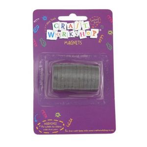 Stationery: Craft Magnets Round 29mm Pk12