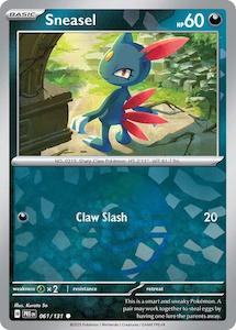 Sneasel (061/131) (Poke Ball Pattern) [Scarlet & Violet: Prismatic Evolutions]