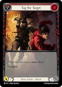 Tag the Target (Red) (Extended Art) [CIN020] (The Hunted Cindra Blitz Deck)