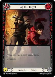 Tag the Target (Blue) (Extended Art) [CIN025] (The Hunted Cindra Blitz Deck)