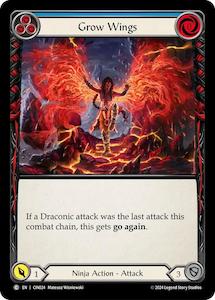 Flesh And Blood: Grow Wings (Blue) [CIN024] (The Hunted Cindra Blitz Deck)