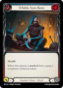 Flesh And Blood: Whittle from Bone (Blue) [WOD023] (The Hunted Arakni, Web of Deceit Blitz Deck)