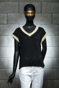 Knitwear: Z & P Stripe Trim Top