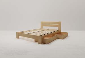 King Frame: Roset King Flexi-Slat Bed Frame With 2 x Storage Drawer