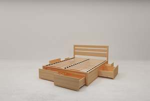 King Frame: Koeler King Flexi-Slat Storage Bed Frame