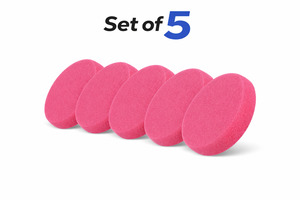 Bazowa Home Polishing Buffing Pads: Red Soft Pad Polishing 165 X 25 mm  Red Finish Set of 5