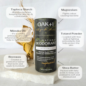 Natural Deodorant | Aluminium and Baking Soda free for Sensitive Skin