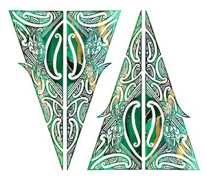 Cuffs 2 Pack - Kaitiaki Design - DTF Iron on Transfer