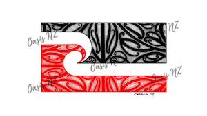 Tino Rangatiratanga Flag Large - DTF Iron on Transfer