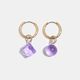 Lilac Geo Earrings - Fazeek