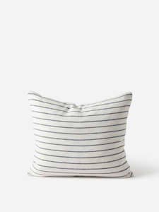 Cushions: Handwoven Stripe Linen Cushion - Citta