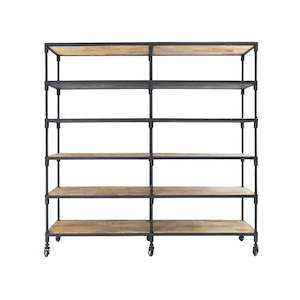 Industrial Metal Bookshelf