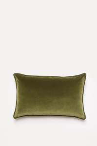 Lumbar Velvet - Sicilian Olive Cushion - Hommey (Inner Included)