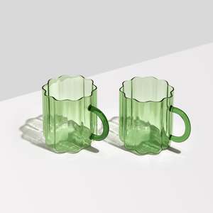 Glassware: Fazeek - set of 2 Wave Mugs