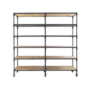 Industrial Metal Bookshelf