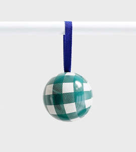 All: Bauble Christmas Decoration - Picnic Green