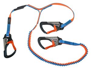 Safety Tether - Spinlock 3 Hook Elasticated - 2m
