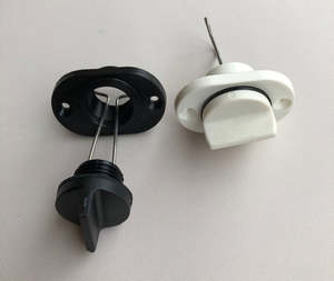 Plumbing: Drain Bung 1" Fine Thread Drain Plug & Base White