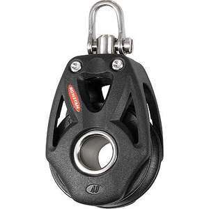 Ronstan Series 40 Orbit - RF48100 - Single block, becket hub, swivel shackle head