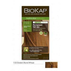 BioKap Nutricolor Delicato Permanent Hair Dye - Rapid 7.33 - Golden Blond Wheat