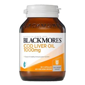 Blackmores Cod Liver Oil 1000mg 80 Capsules