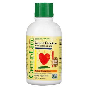 Childlife: ChildLife Liquid Calcium with Magnesium Natural Orange  Flavour 474ml