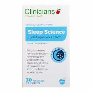 [EXP:11/2025] Clinicians Sleep Science 30 Vege Capsules