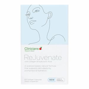 Clinicians Rejuvenate With Collagen & Hyaluronic Acid 60 Capsules