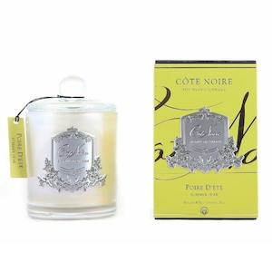 Cote Noire: Cote Noire 450g Soy Blend Candle - Summer Pear - Silver Badge - Gms45014