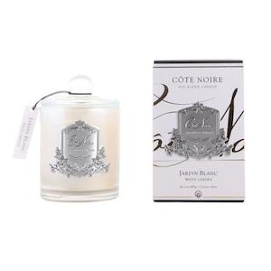 Cote Noire: Cote Noire White Garden 450g - Silver Badge Candle