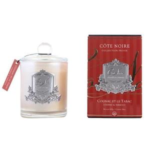 Cote Noire Cognac & Tobacco 450g - Silver Badge Candles - GMS45024
