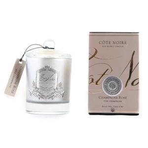 Cote Noire 185g Soy Blend Candle - Pink Champagne - Silver - GMS18518