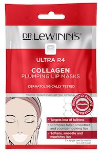 Dr. Lewinn's Ultra R4 Collagen Plumping Lip Mask-3 Single Use Lip Masks