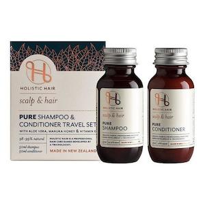 Holistic Hair: Holistic Hair Pure Travel Set - Pure Shampoo 50mlx1 + Pure Conditioner 50mlx1
