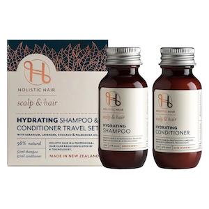 Holistic Hair: Holistic Hair Hydrating Travel Set - Hydrating Shampoo 50mlx1 + Hydrating Conditioner 50mlx1