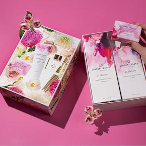 Linden Leaves Pink Petal Hands & Home Gift Set