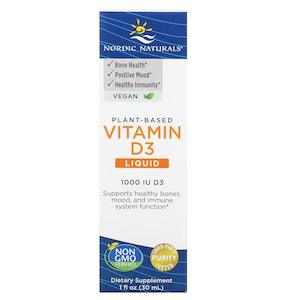 Nordic Naturals: Nordic Naturals Vitamin D3 Vegan - Apple 1000 IU - 30 ml