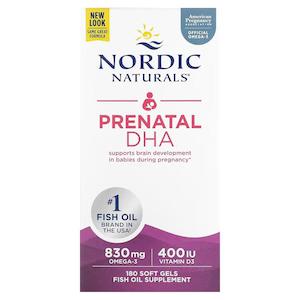 Nordic Naturals: Nordic Naturals Prenatal DHA 180 Soft Gels