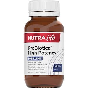 Nutra Life: Nutra-Life ProBiotica High Potency 50 Billion 60 Capsules