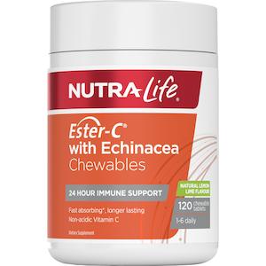 Nutra Life: Nutra-Life Ester-C 500mg With Echinacea 120 Chewables Tablets
