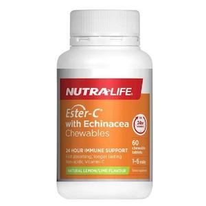 Nutra Life: [EXP:22-11-2025] Nutra-Life Ester-C With Echinacea 60 Chewable Tablets