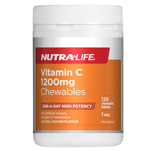 Nutra-Life Vitamin C 1,200mg 120 Chewable Tablets