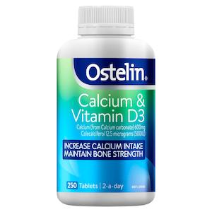 Ostelin Vitamin D Plus Calcium 250 Tablets
