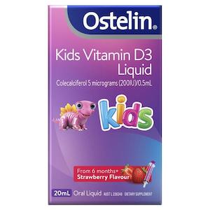 Ostelin Kids Vitamin D3 200IU Liquid 20ml