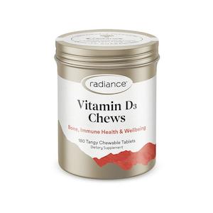 Radiance: Radiance Vitamin D3 Chewable 180t