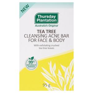 Thursday Plantation Tea Tree Cleansing Acne Bar Face & Body 95g