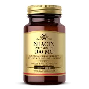 Solgar: Solgar Niacin Vitamin B3 100mg 100 Tablets