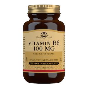 Solgar: Solgar Vitamin B6 100mg 100 Vege Capsules